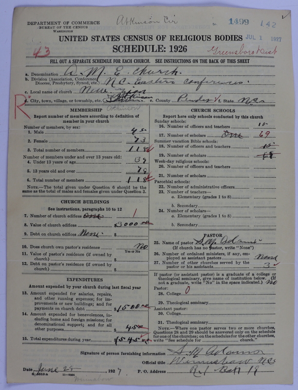 Scan of African Methodist Episcopal Church: 1499
