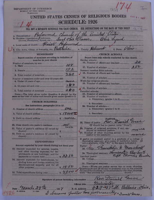 Scan of Reformed Church in the United States: 951