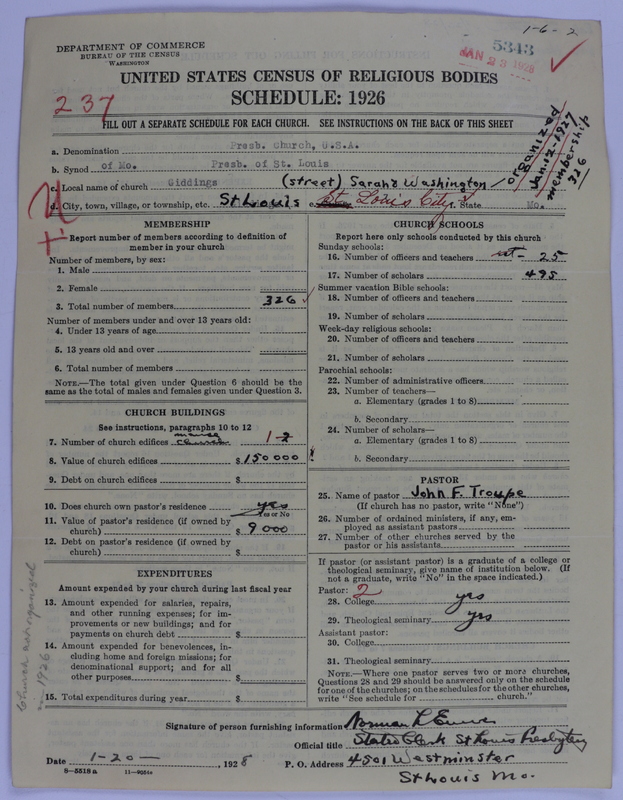 Scan of Presbyterian Church in the United States of America: 5343