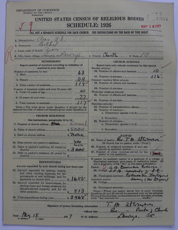 Scan of Presbyterian Church in the United States: 1354
