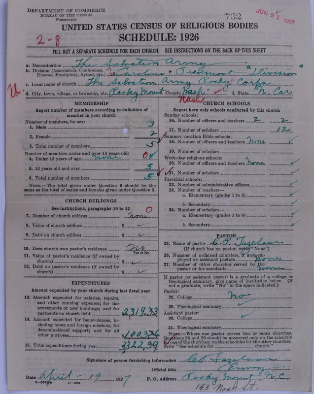 Scan of Salvation Army: 732