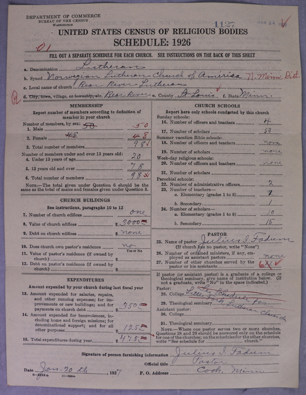 Scan of Norwegian Lutheran Church of America: 1127