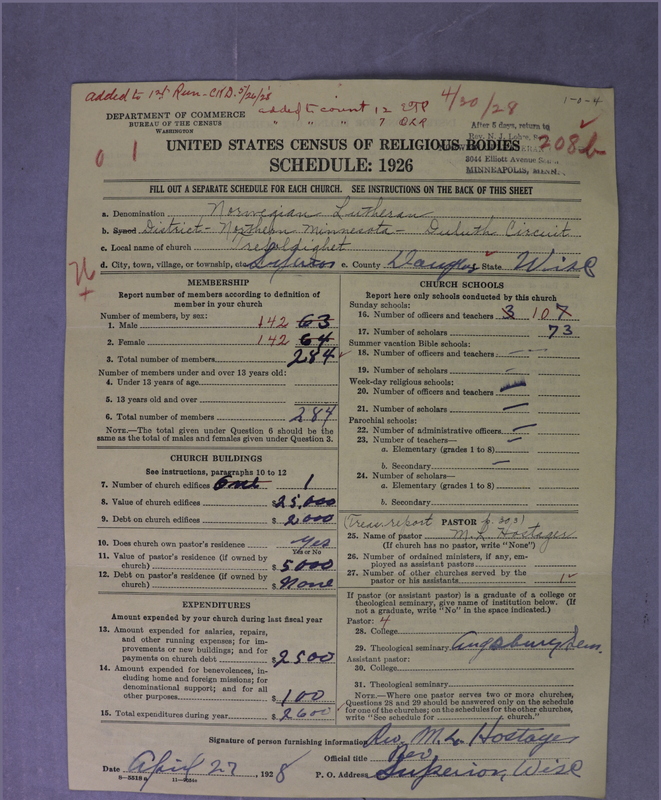 Scan of Norwegian Lutheran Church of America: 208b