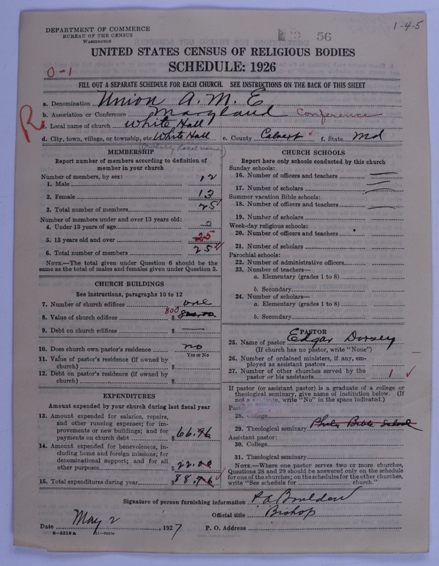 Scan of Union American Methodist Episcopal Church: 56