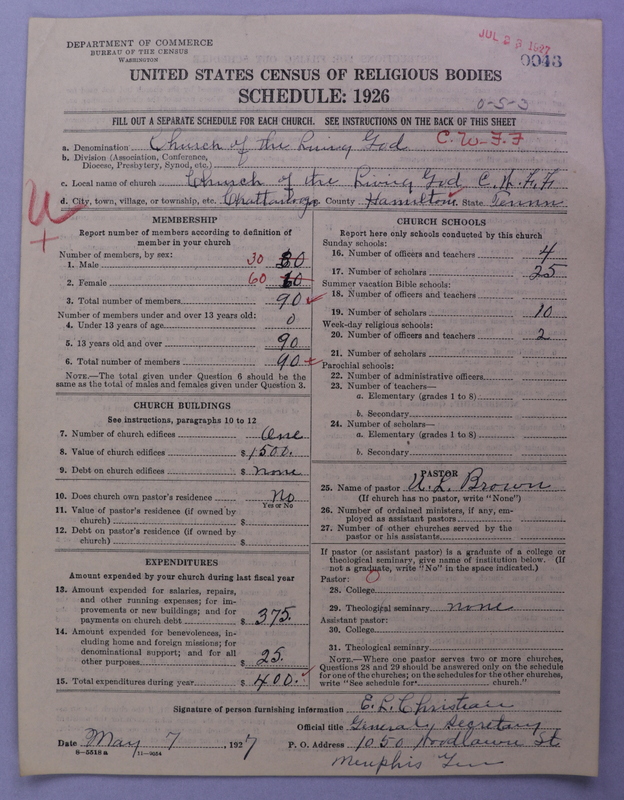 Scan of Church of the Living God, Christian Workers for Fellowship: 43