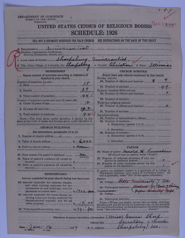 Scan of Universalist Church: 357