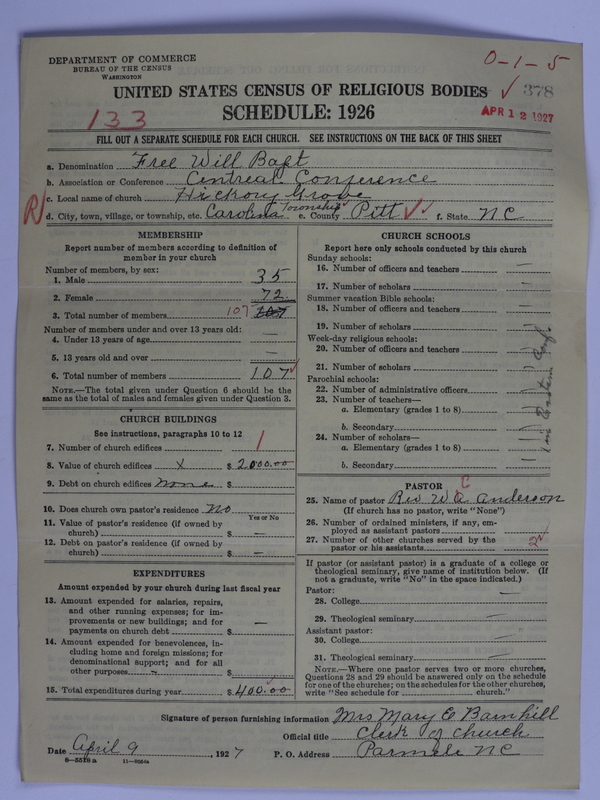 Scan of Free Will Baptists: 378