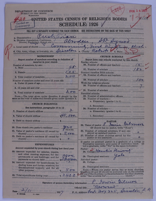 Scan of Presbyterian Church in the United States of America: 5652