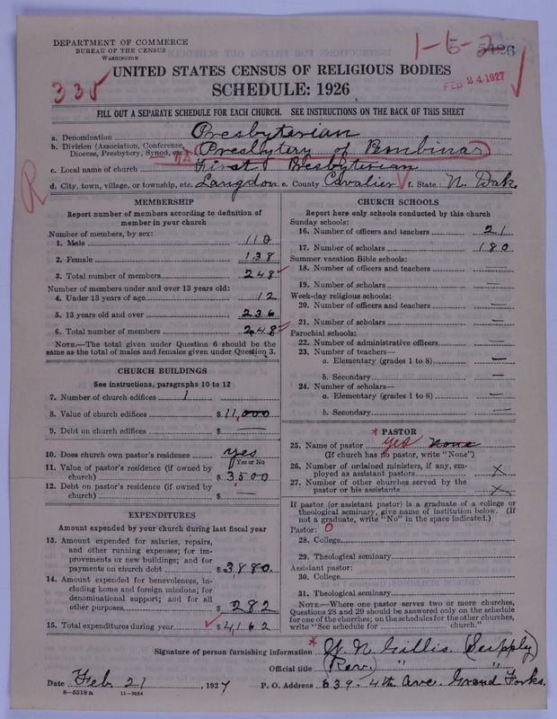 Scan of Presbyterian Church in the United States of America: 5426