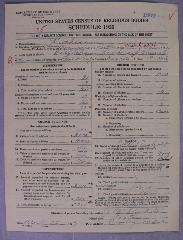 Scan of Norwegian Lutheran Church of America: 1509