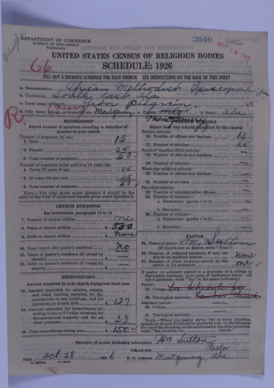 Scan of African Methodist Episcopal Zion Church: 2040