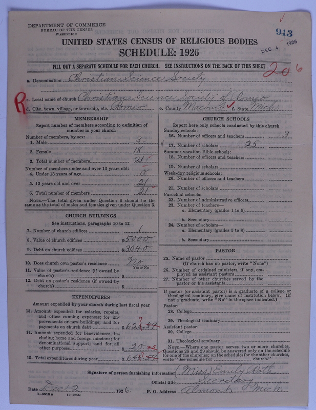 Scan of Church of Christ, Scientist: 913