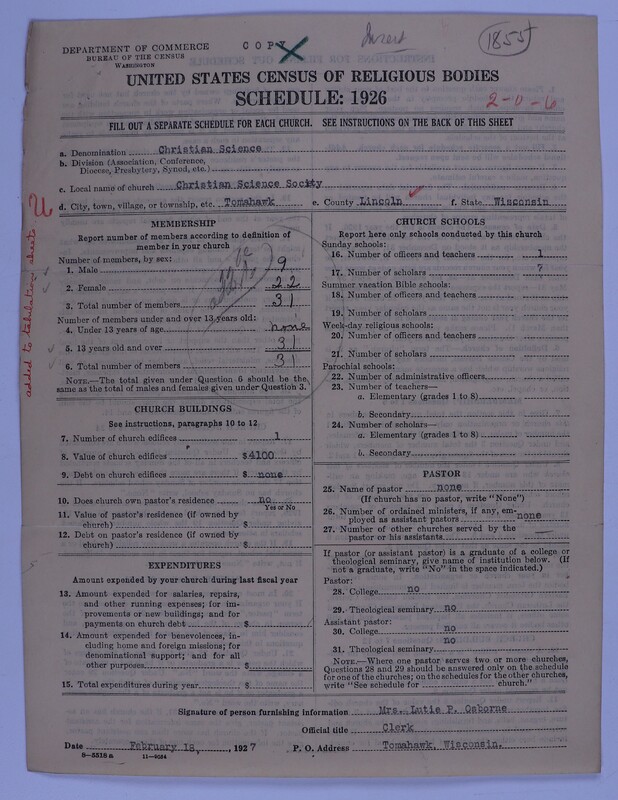 Scan of Church of Christ, Scientist: 1855