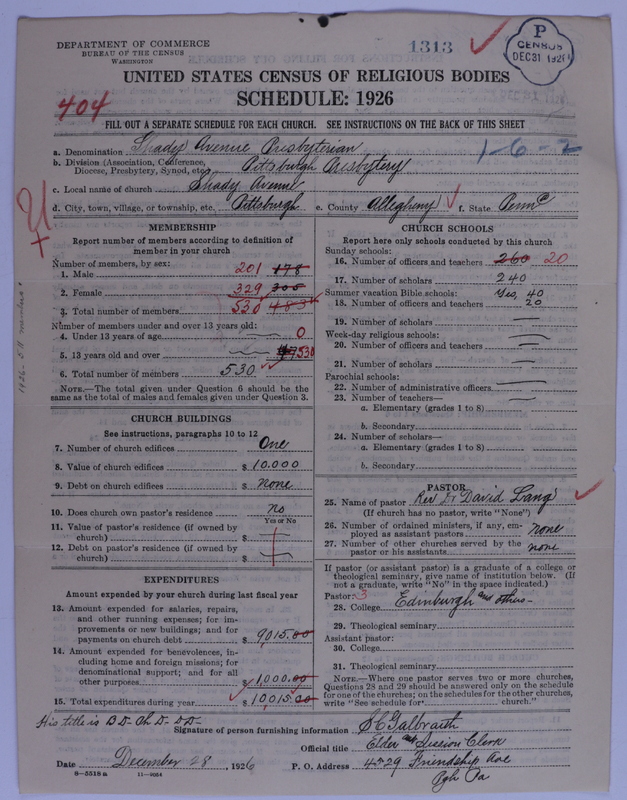 Scan of Presbyterian Church in the United States of America: 1313