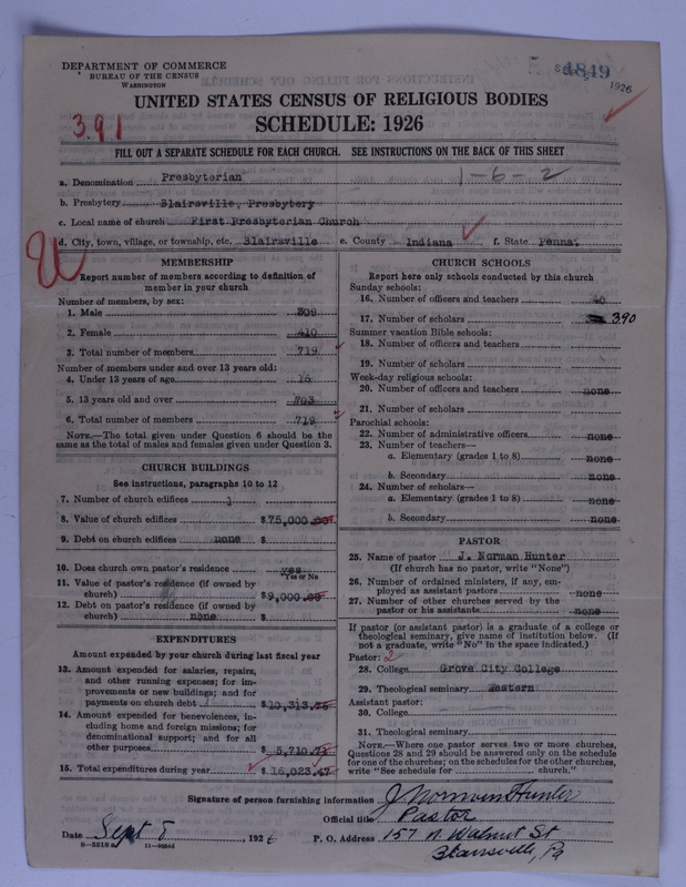 Scan of Presbyterian Church in the United States of America: 1849