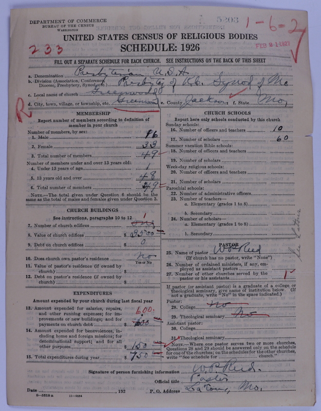 Scan of Presbyterian Church in the United States of America: 5203