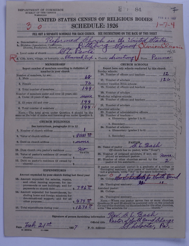 Scan of Reformed Church in the United States: 84
