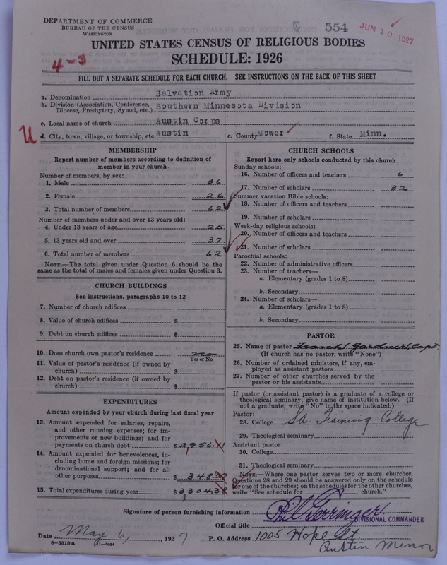 Scan of Salvation Army: 554
