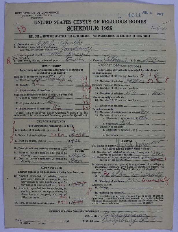 Scan of African Methodist Episcopal Church: 1611
