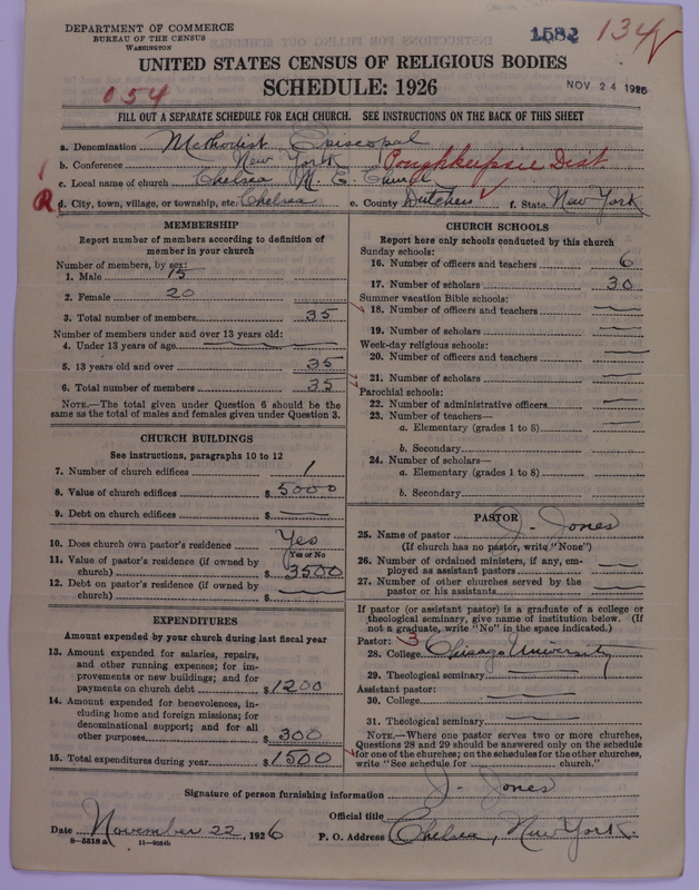 Scan of Methodist Episcopal Church: 1582