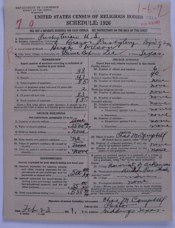Scan of Presbyterian Church in the United States: 3314