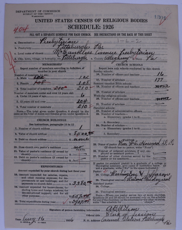 Scan of Presbyterian Church in the United States of America: 1301