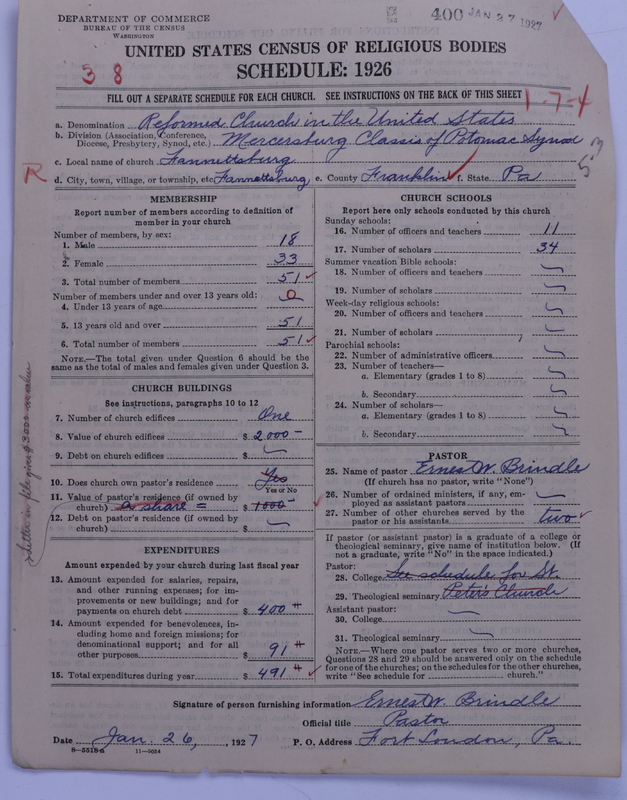 Scan of Reformed Church in the United States: 400