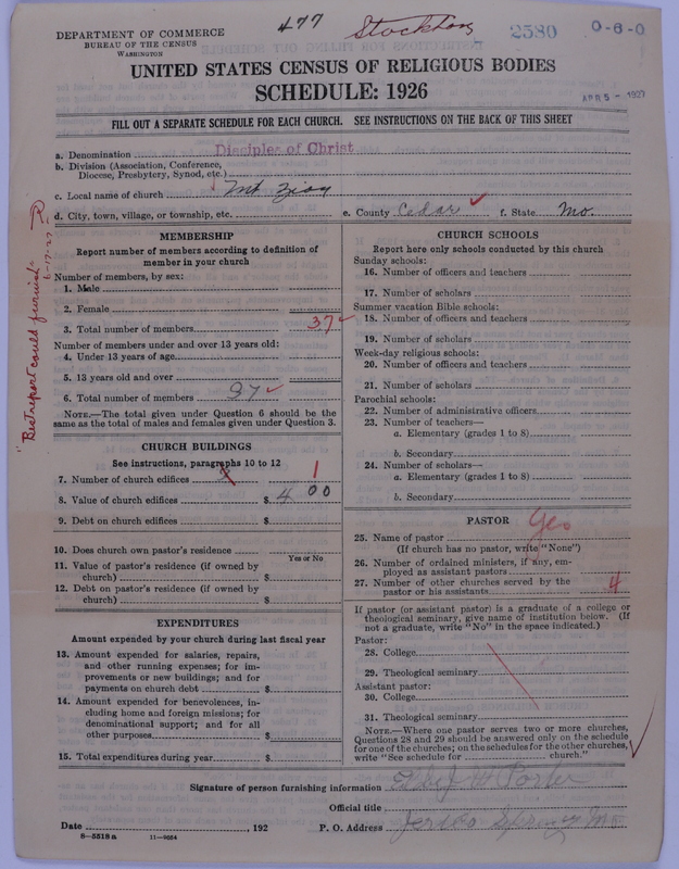 Scan of Disciples of Christ: 2580