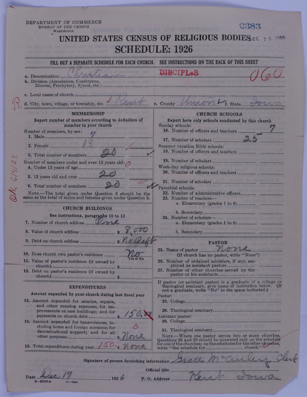 Scan of Disciples of Christ: 2383