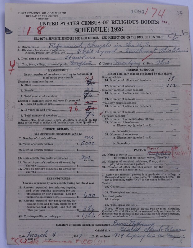 Scan of Reformed Church in the United States: 1084