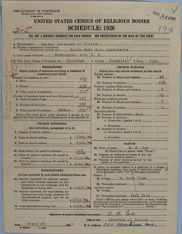 Scan of Church of the United Brethren in Christ: 695
