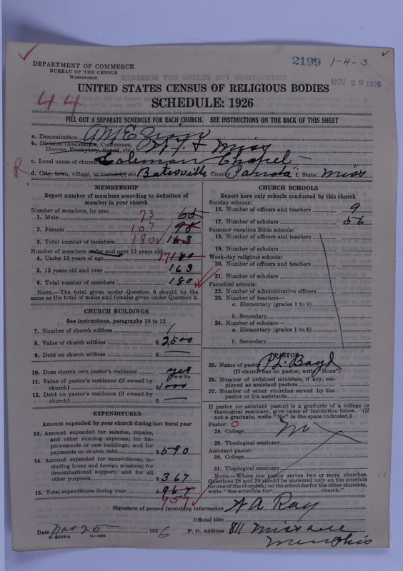 Scan of African Methodist Episcopal Zion Church: 2199