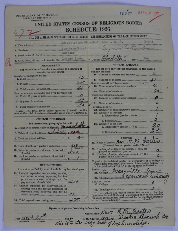 Scan of Presbyterian Church in the United States of America: 6307
