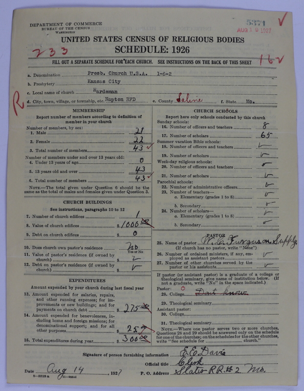 Scan of Presbyterian Church in the United States of America: 5371