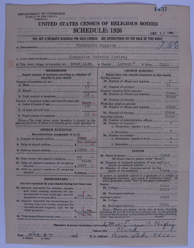 Scan of Church of Christ, Scientist: 1437