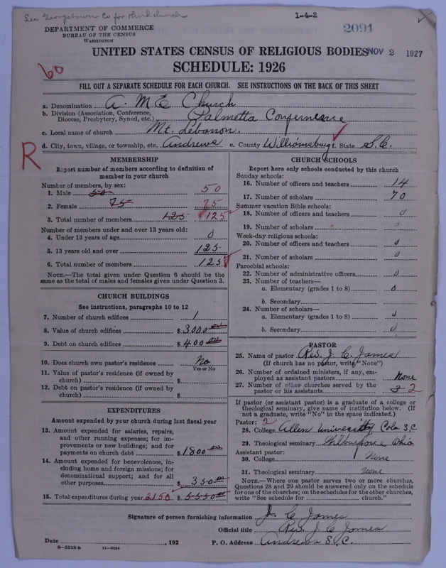 Scan of African Methodist Episcopal Church: 2091