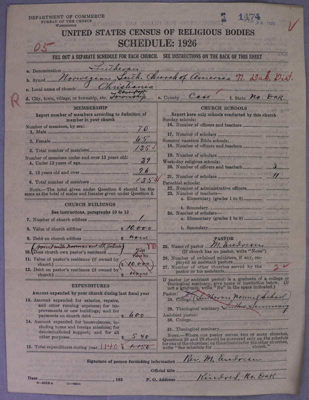 Scan of Norwegian Lutheran Church of America: 1474
