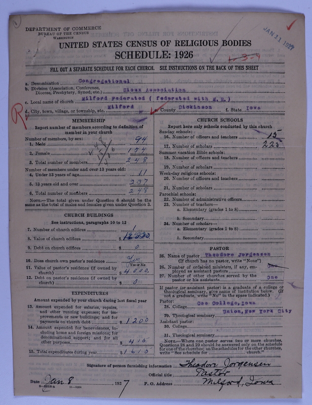 Scan of Federated Churches: