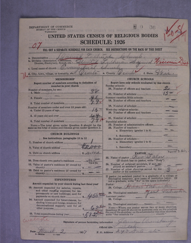 Scan of United Danish Evangelical Lutheran Church in America: 36