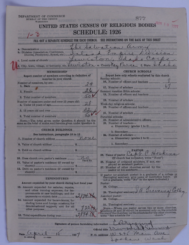 Scan of Salvation Army: 877