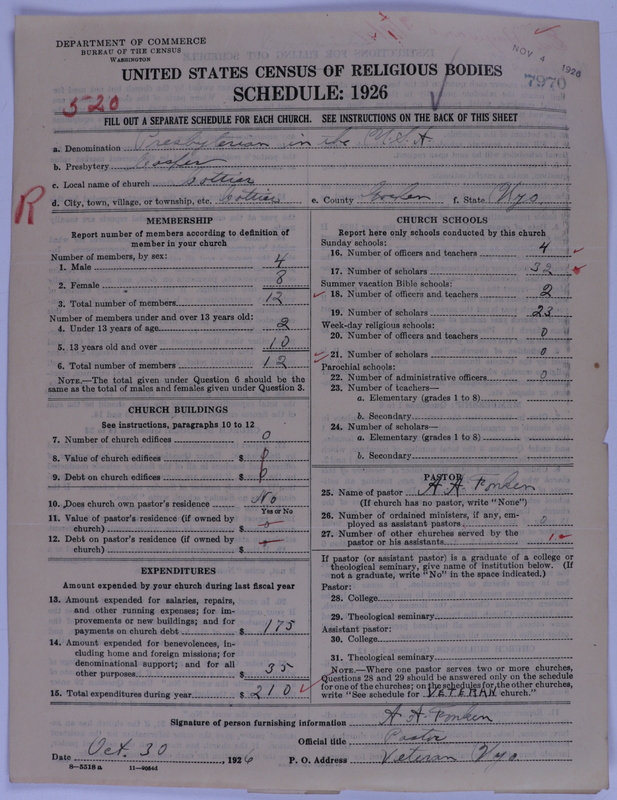 Scan of Presbyterian Church in the United States of America: 7970