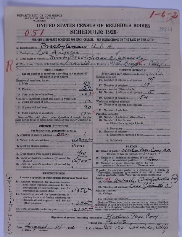Scan of Presbyterian Church in the United States of America: 8804