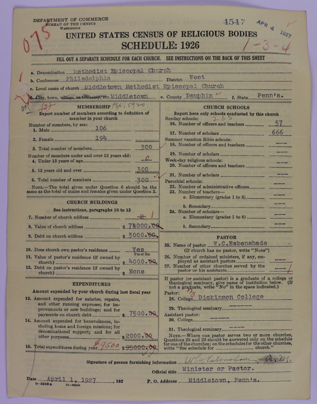 Scan of Methodist Episcopal Church: 4547