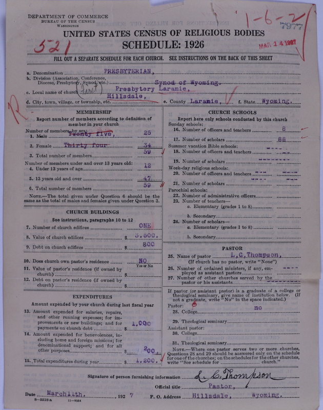 Scan of Presbyterian Church in the United States of America: 7977