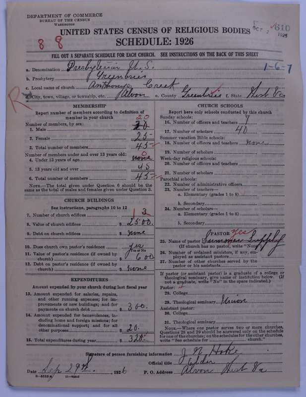 Scan of Presbyterian Church in the United States: 610