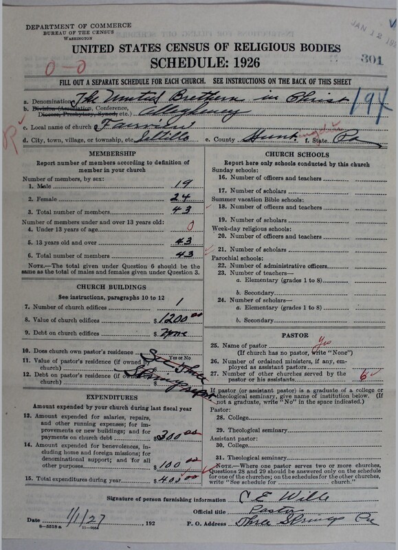 Scan of Church of the United Brethren in Christ: 301