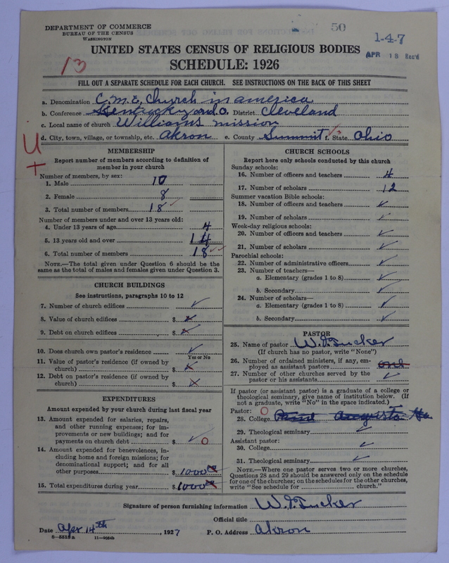 Scan of Colored Methodist Episcopal Church: 50