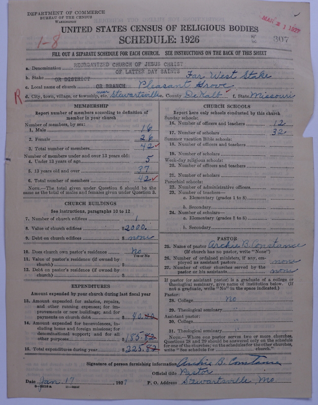 Scan of Reorganized Church of Jesus Christ of Latter Day Saints: 307