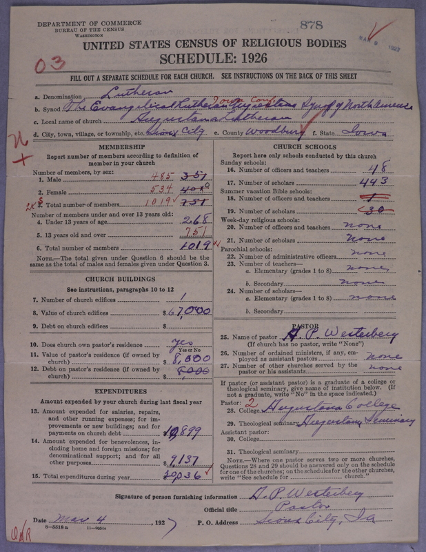 Scan of Evangelical Lutheran Augustana Synod of North America: 878