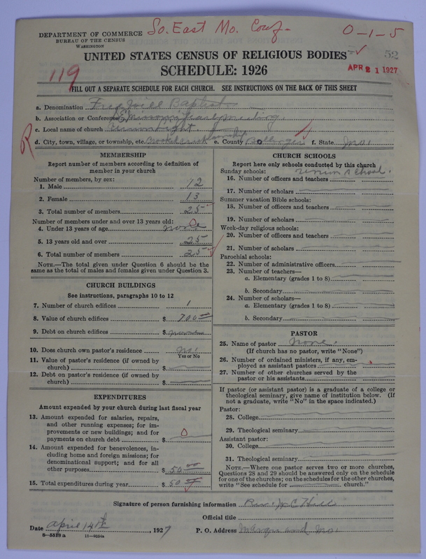Scan of Free Will Baptists: 52